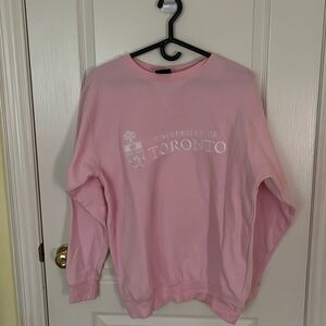 University of Toronto official bookstore merch Oversize pink sweatshirt